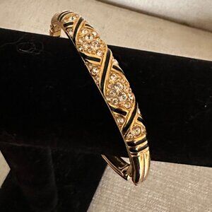 Swarovski Gold and Clear Swarovski Crystals Bracelet